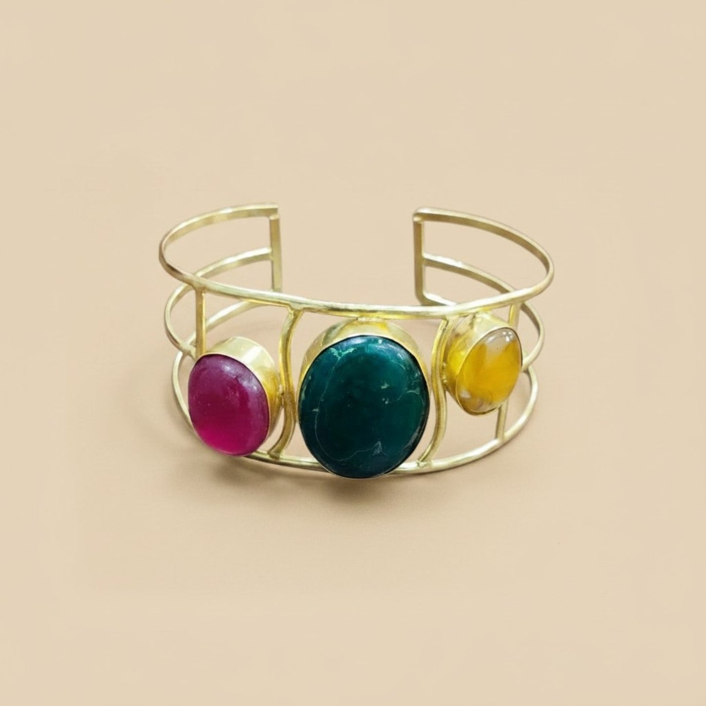 TRINITY GEM CUFF BRECELET