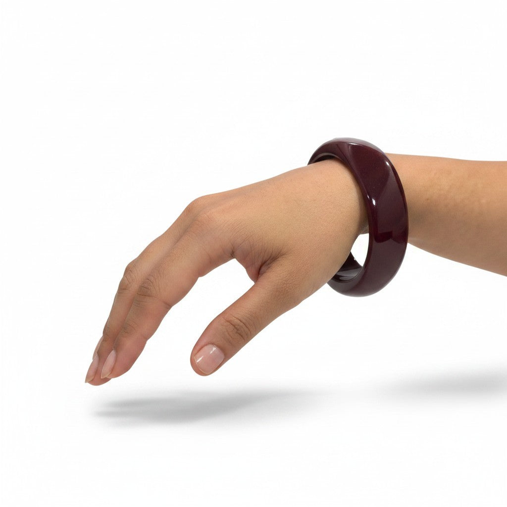BROWN RESIN BANGLE (2*6)