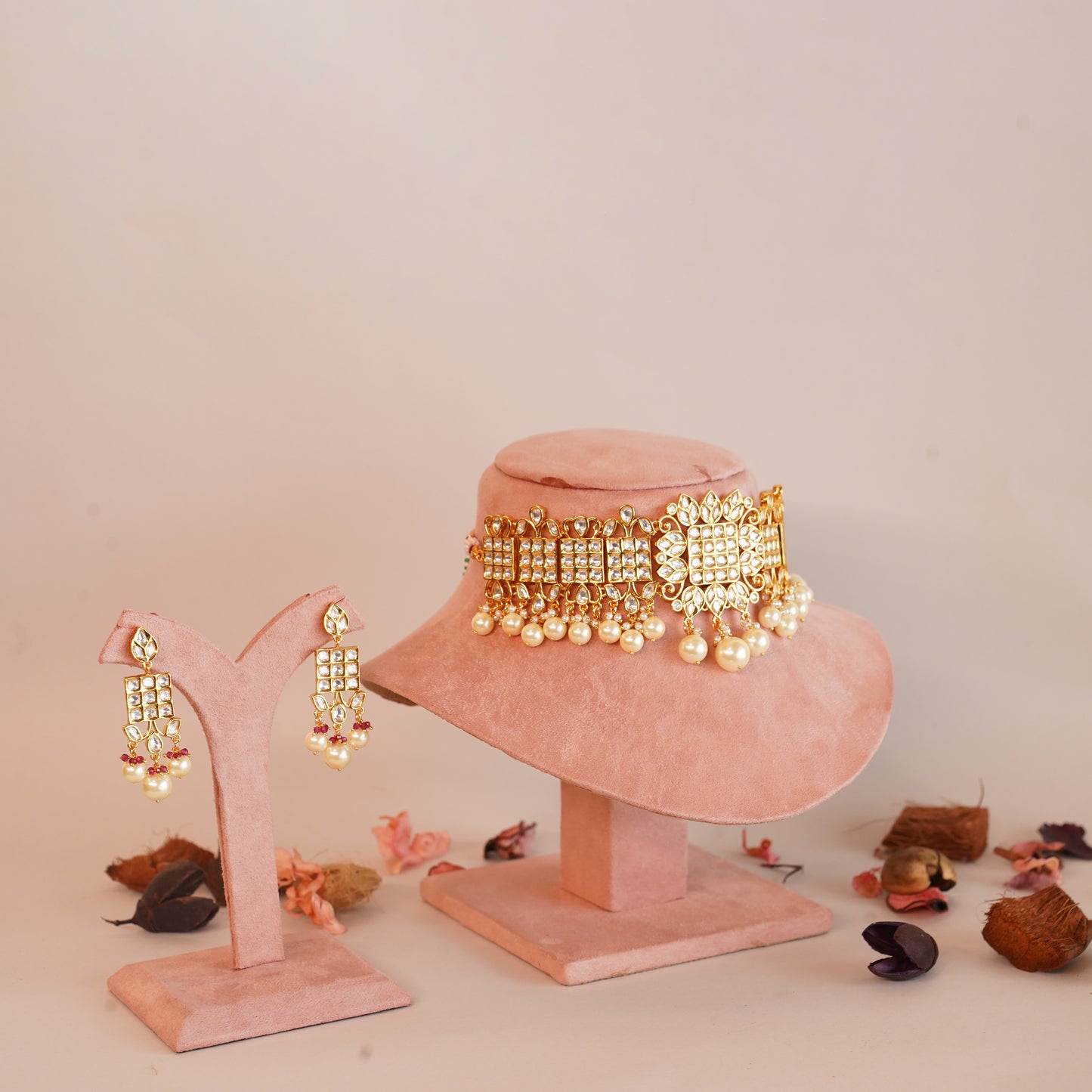 MOTI MAHAL MOISSANITE CHOKER SET