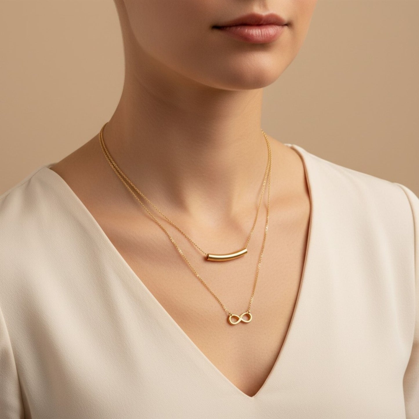 INFINITY LAYERED NECKLACE