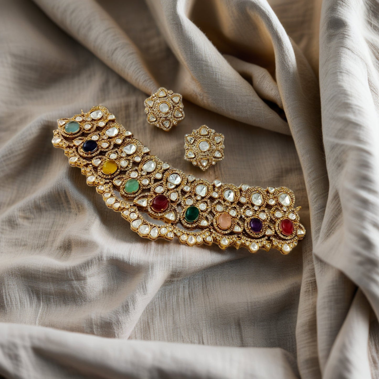 NAVYA NAVRATNA CHOKER SET