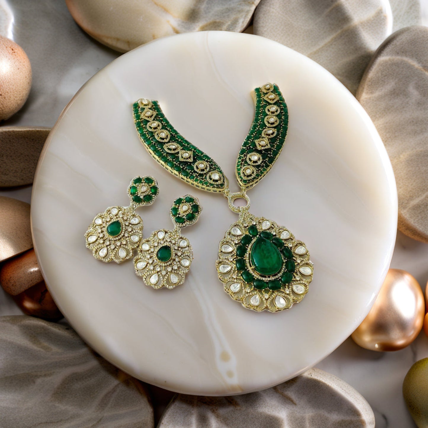 ROYSSA KUNDAN NECKLACE SET