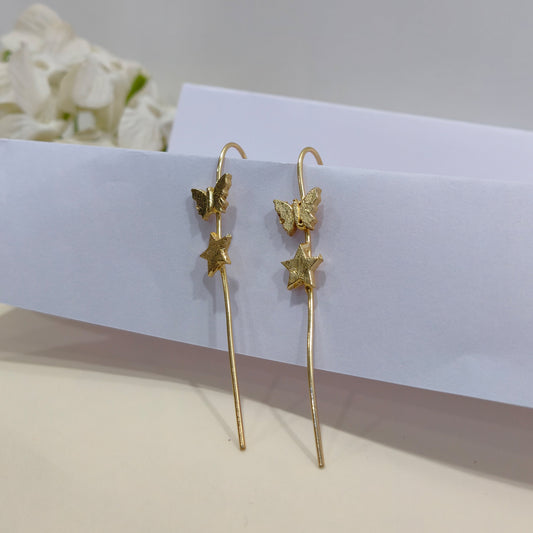 BUTTERFLY AND STAR EARCUFF
