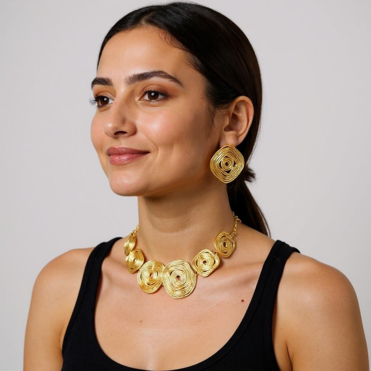 SPIRAL SIMPHONY NECKLACE SET