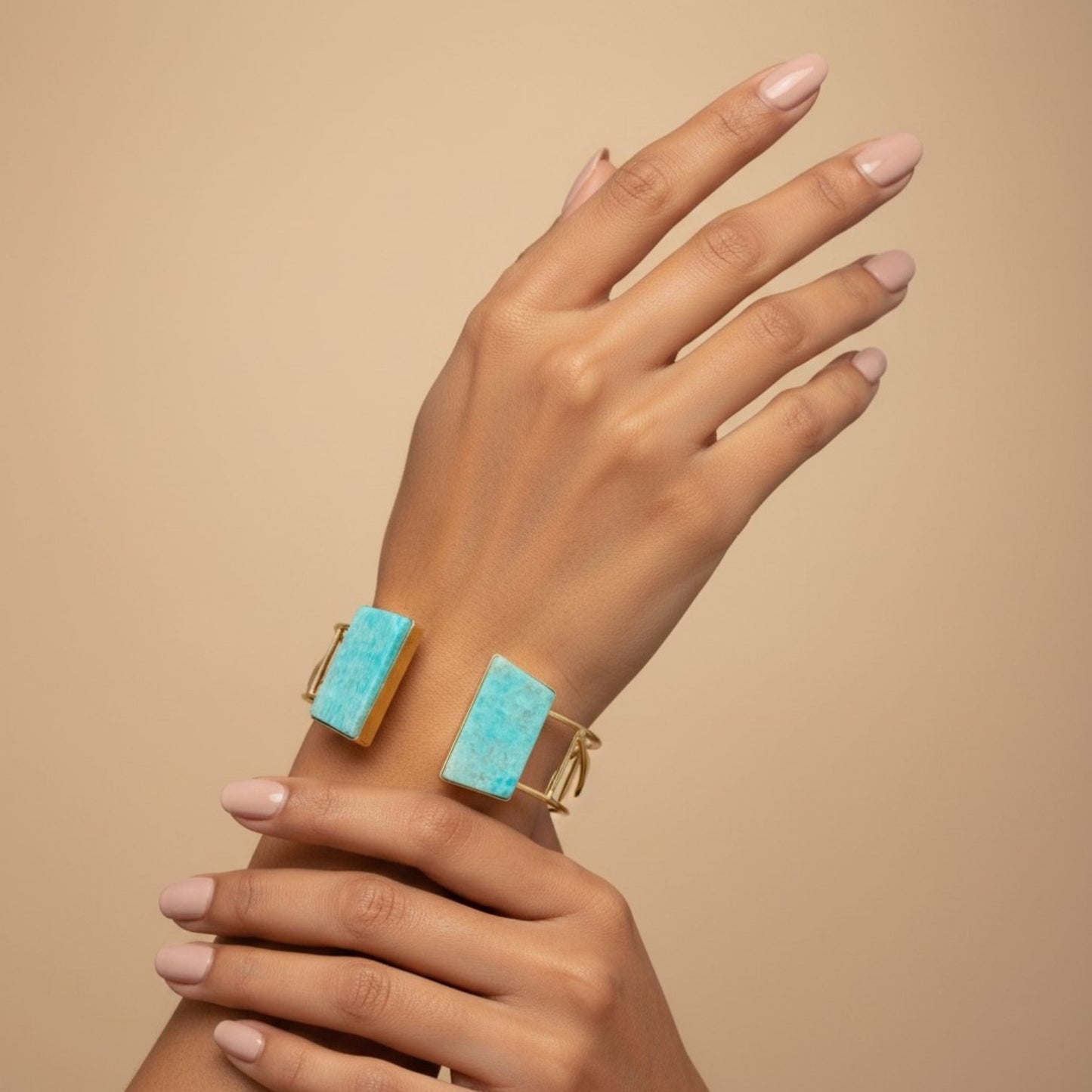 AZURE HORIZON CUFF BRACELET