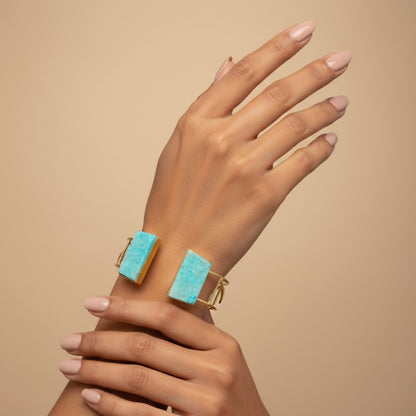 AZURE HORIZON CUFF BRACELET