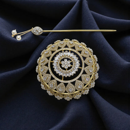 Aira Crystal Hair Juda Bun