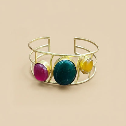 TRINITY GEM CUFF BRECELET