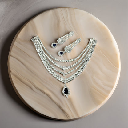 MIDNIGHT MAJESTY LAYERED NECKLACE SET