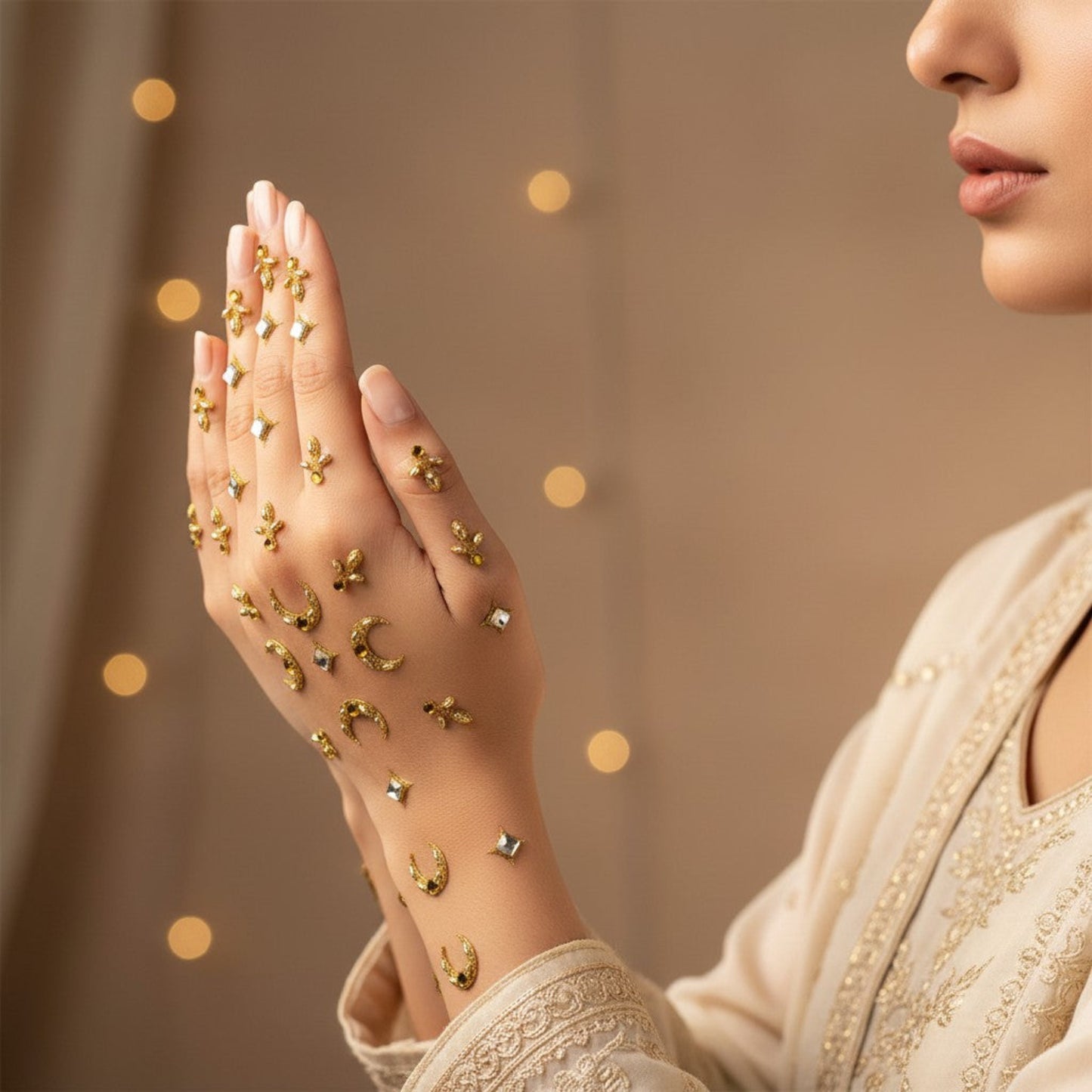 EID HAND BINDI SET