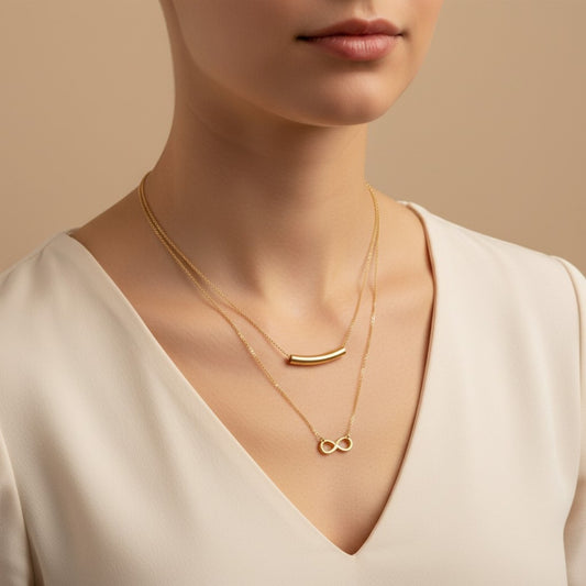 INFINITY LAYERED NECKLACE