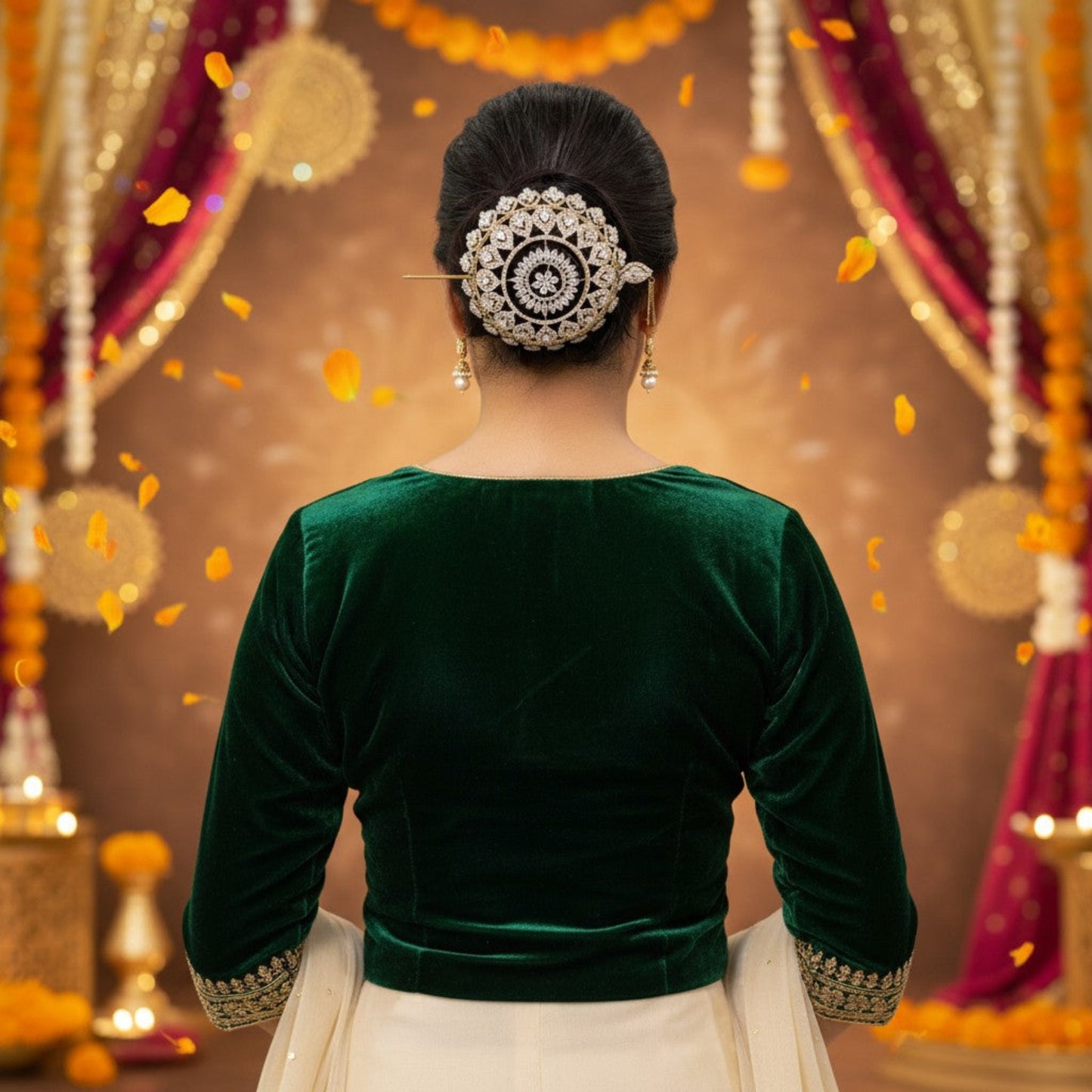 Aira Crystal Hair Juda Bun