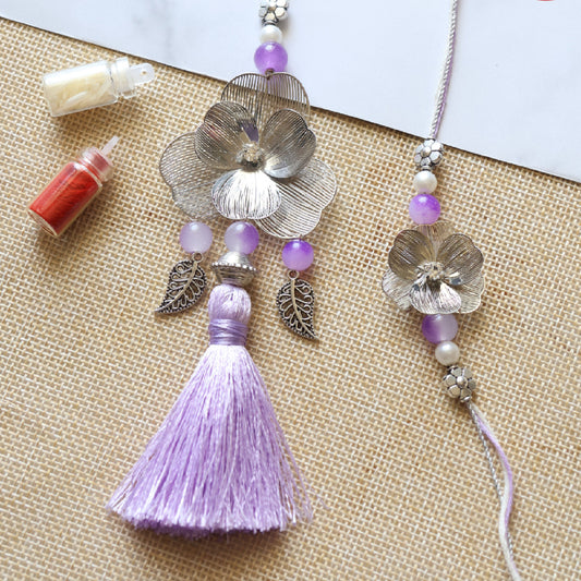 LILAC LOVE RAKHI SET