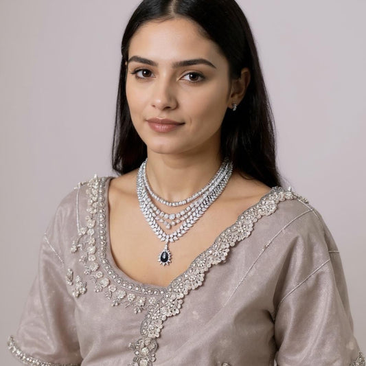 MIDNIGHT MAJESTY LAYERED NECKLACE SET