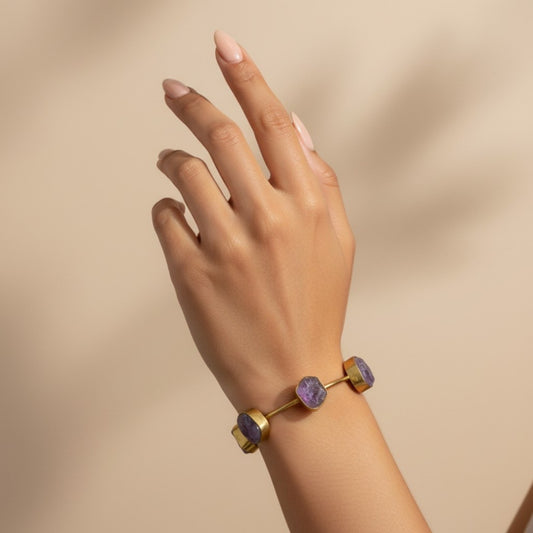 NOVA LILAC CUFF BRACELET