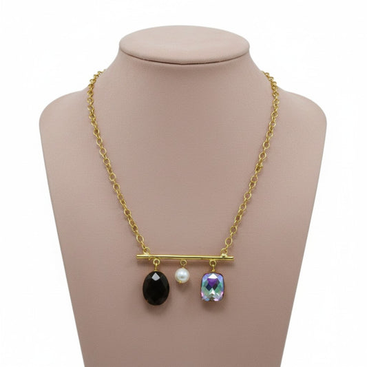 SCALE ROUGH STONE NECKLACE