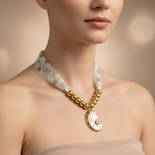PEARL SCARF NECKLACE