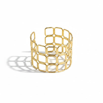 MOSAIC GRID CUFF BRACELET