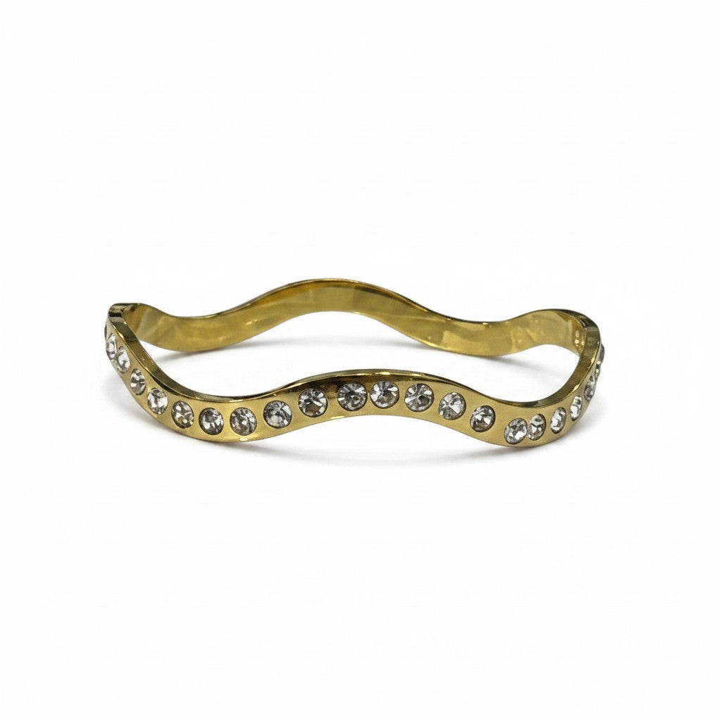 SERENA WAVE CRYSTAL BANGLE