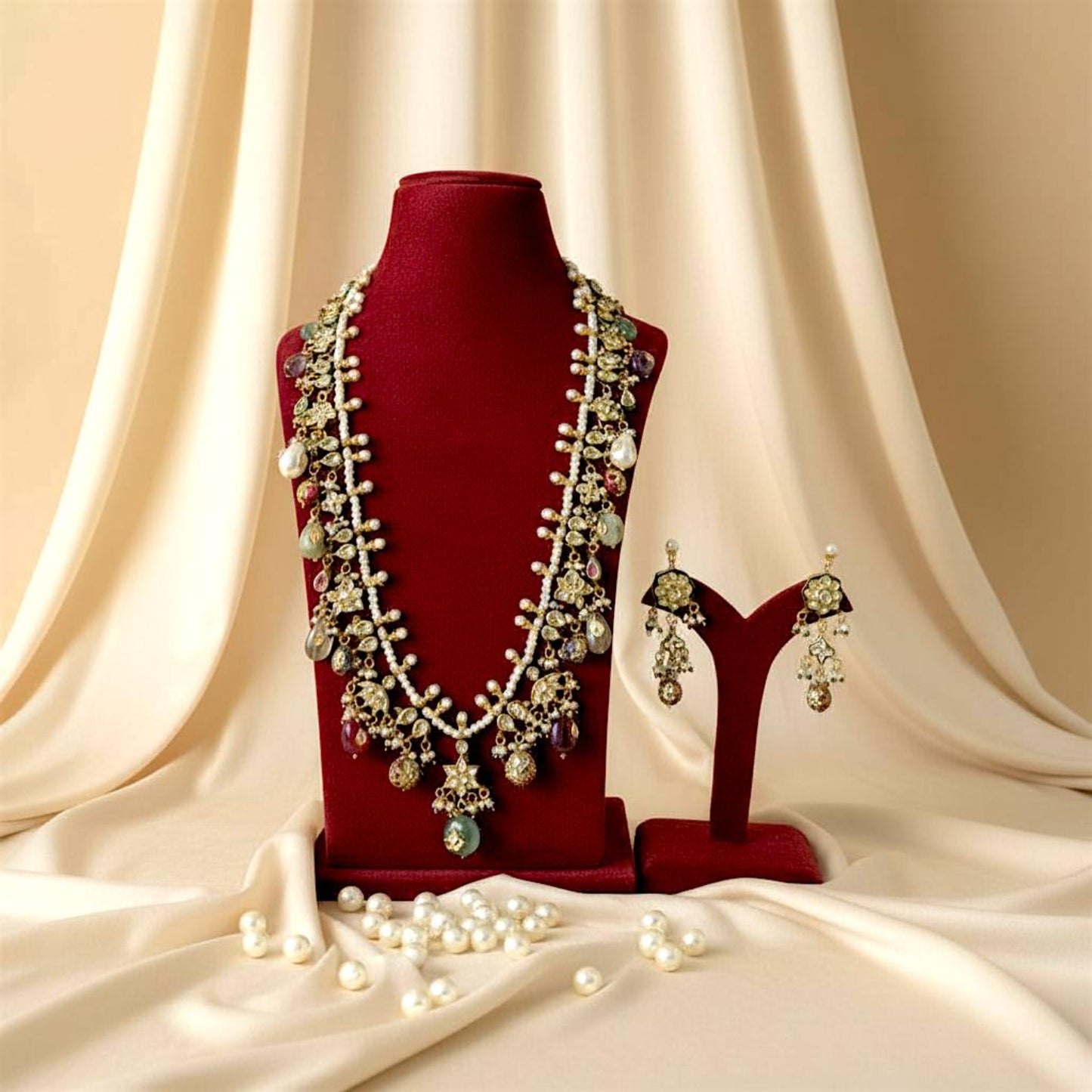 PEARL ROYALE STATEMENT JEWELRY SET
