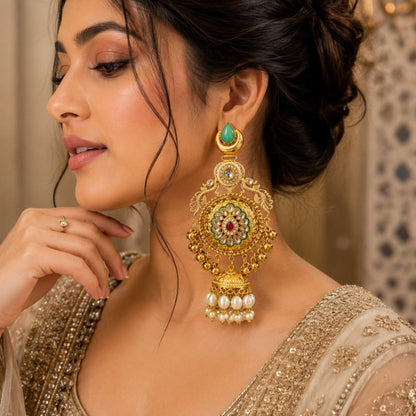 FIROZA KASHMIRI EARRINGS