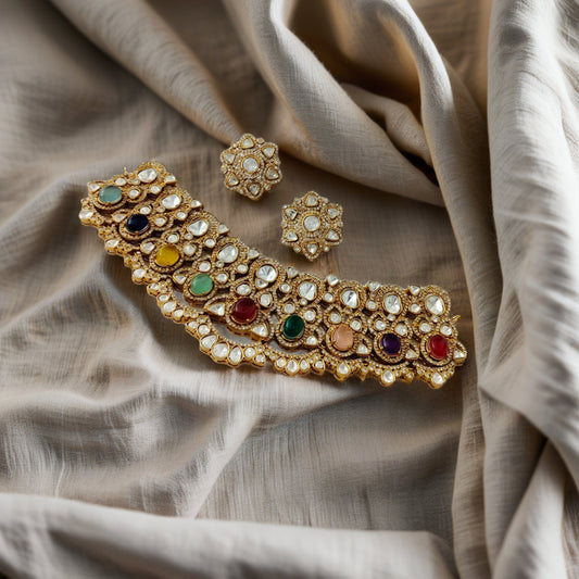 NAVYA NAVRATNA CHOKER SET