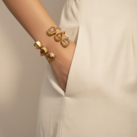 CITRINE CASCADE CUFF BRACELET