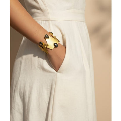 ZENTIH GEMSTONE CUFF BRACELET